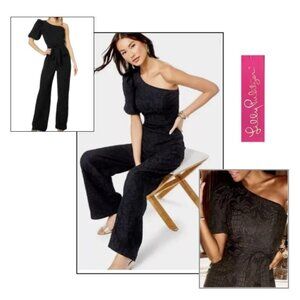 NWT Lily Pulitzer Brialyn One-Shoulder Jumpsuit | Fits Like Size 0-2
